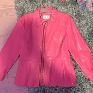Worthington Pink Leather Jacket